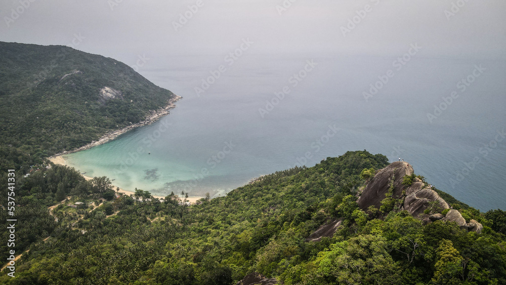 The landscape of Koh Phangan Island in Thailand