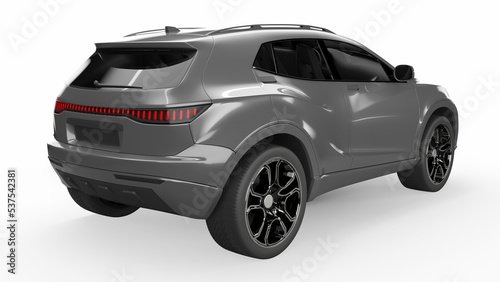 3d rendered fictional car illustration of a generic suv
