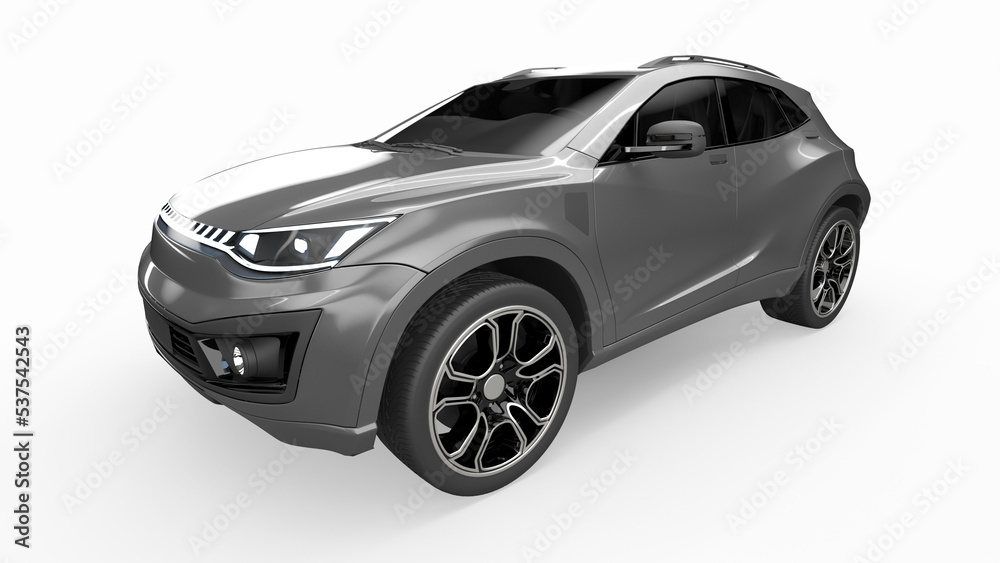 3d rendered fictional car illustration of a generic suv