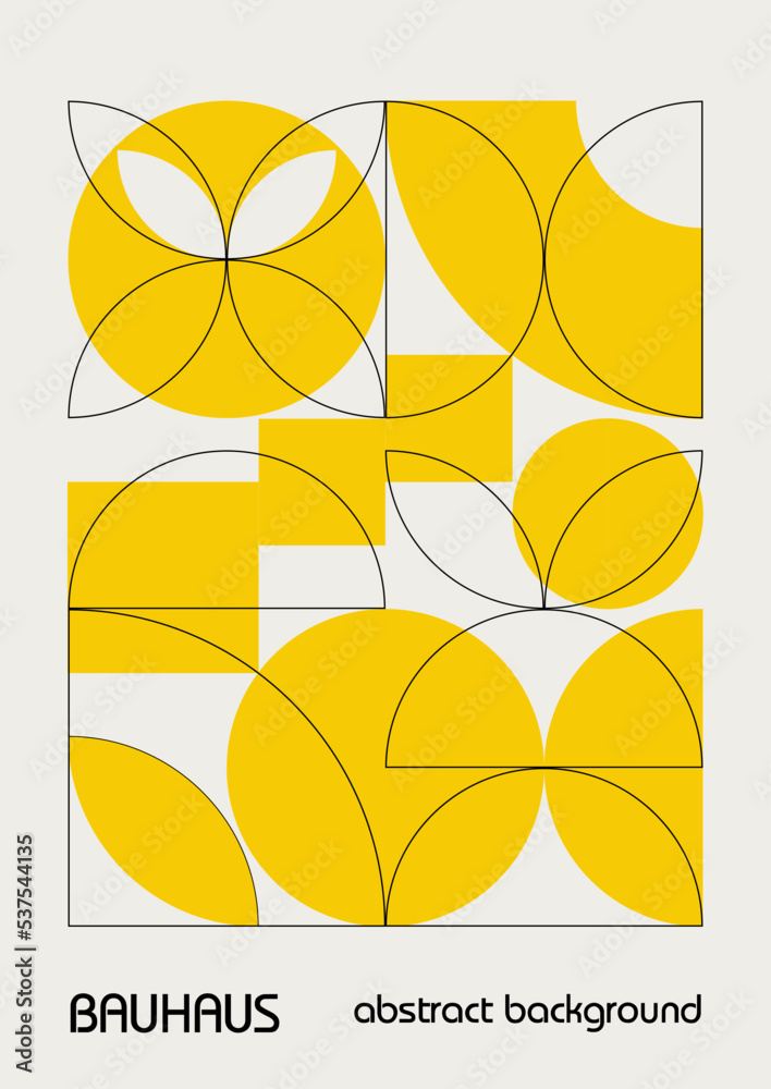 Minimal vintage 20s geometric design posters, wall art, template