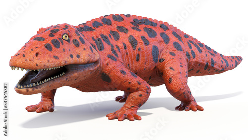 Fototapeta Naklejka Na Ścianę i Meble -  3d rendered dinosaur illustration of the Eryops