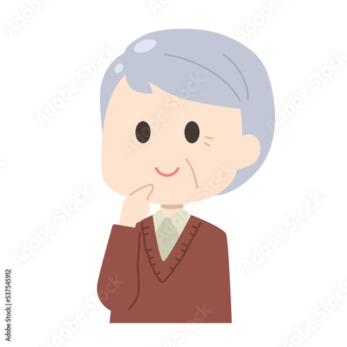 高齢男性　イラスト