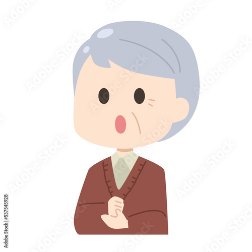 高齢男性　イラスト