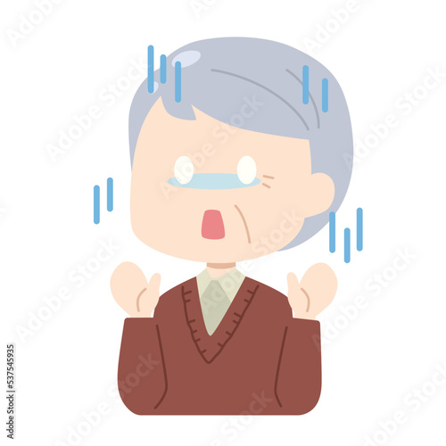 高齢男性　イラスト