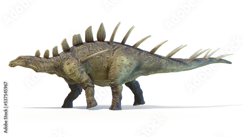 3d rendered dinosaur illustration of the Kentrosaurus © Sebastian Kaulitzki