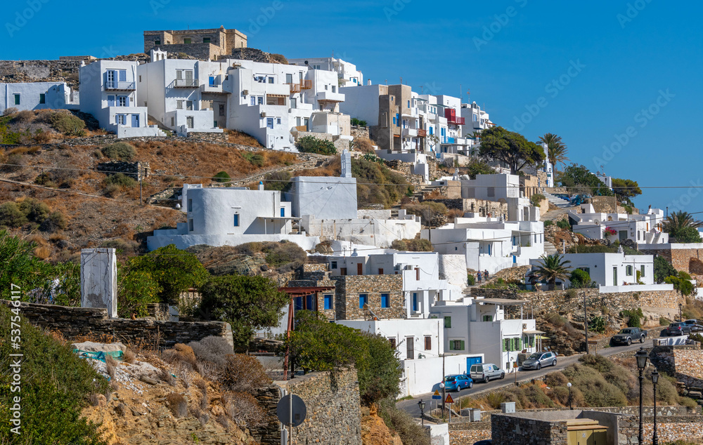 The Greek village of Kastro on the island of Sifnos