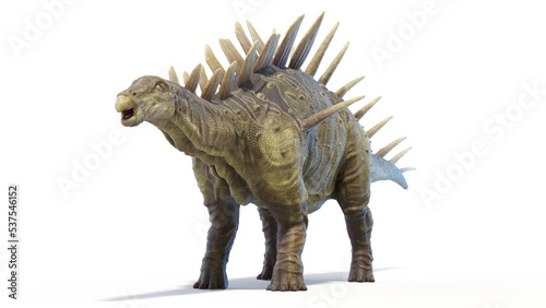 3d rendered dinosaur illustration of the Kentrosaurus © Sebastian Kaulitzki