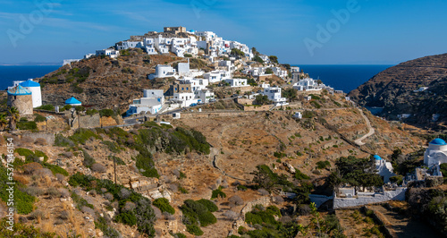 The Greek village of Kastro on the island of Sifnos