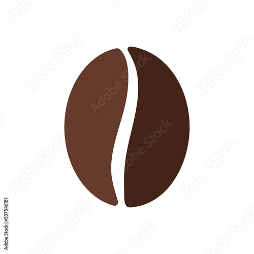 Single solid coffee bean icon