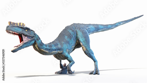 3d rendered dinosaur illustration of the Proceratosaurus © Sebastian Kaulitzki