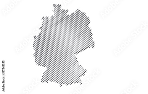 Abstract of germany map network, internet and global connection concept