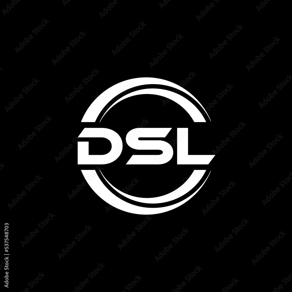 DSL letter logo design with black background in illustrator, vector logo modern alphabet font overlap style. calligraphy designs for logo, Poster, Invitation, etc. DSL letter logo design with black background in illustrator, vector logo modern alphabet font overlap style. calligraphy designs for logo, Poster, Invitation, etc.