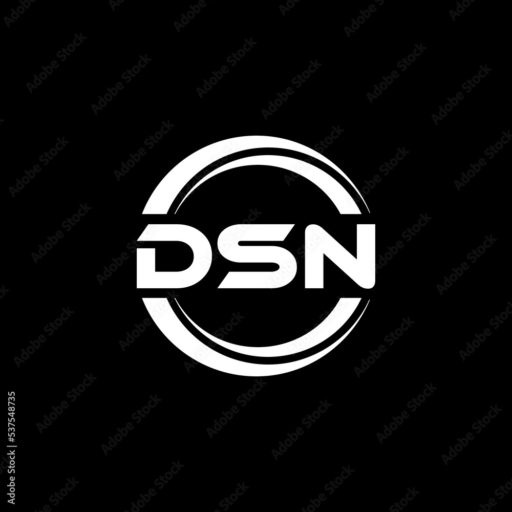 DSN letter logo design with black background in illustrator, vector logo modern alphabet font overlap style. calligraphy designs for logo, Poster, Invitation, etc. DSN letter logo design with black background in illustrator, vector logo modern alphabet font overlap style. calligraphy designs for logo, Poster, Invitation, etc.