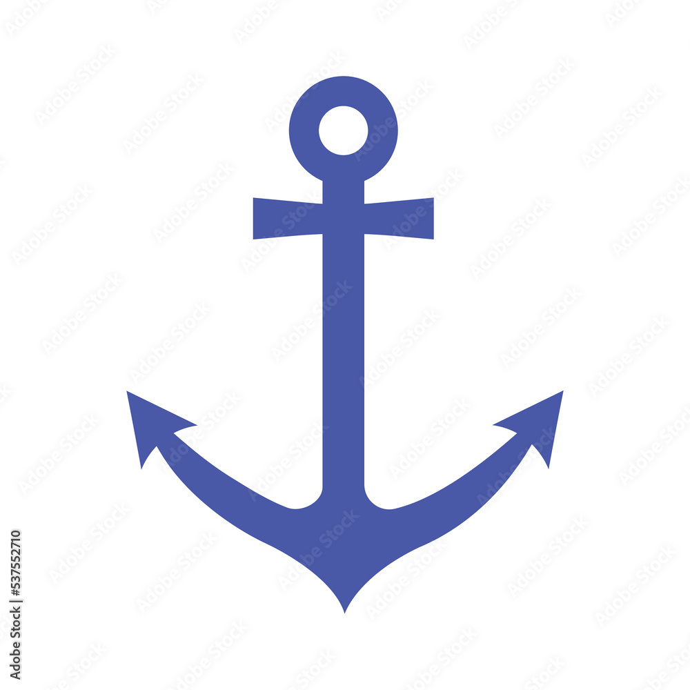 Anchor icon. Nautical design element for mobile app, print, tattoo, poster, banner, label, sticker. Nautical symbol. Simple anchor collection flat style - stock vector. Anchor icon. Nautical design element for mobile app, print, tattoo, poster, banner, label, sticker. Nautical symbol. Simple anchor collection flat style - stock vector.