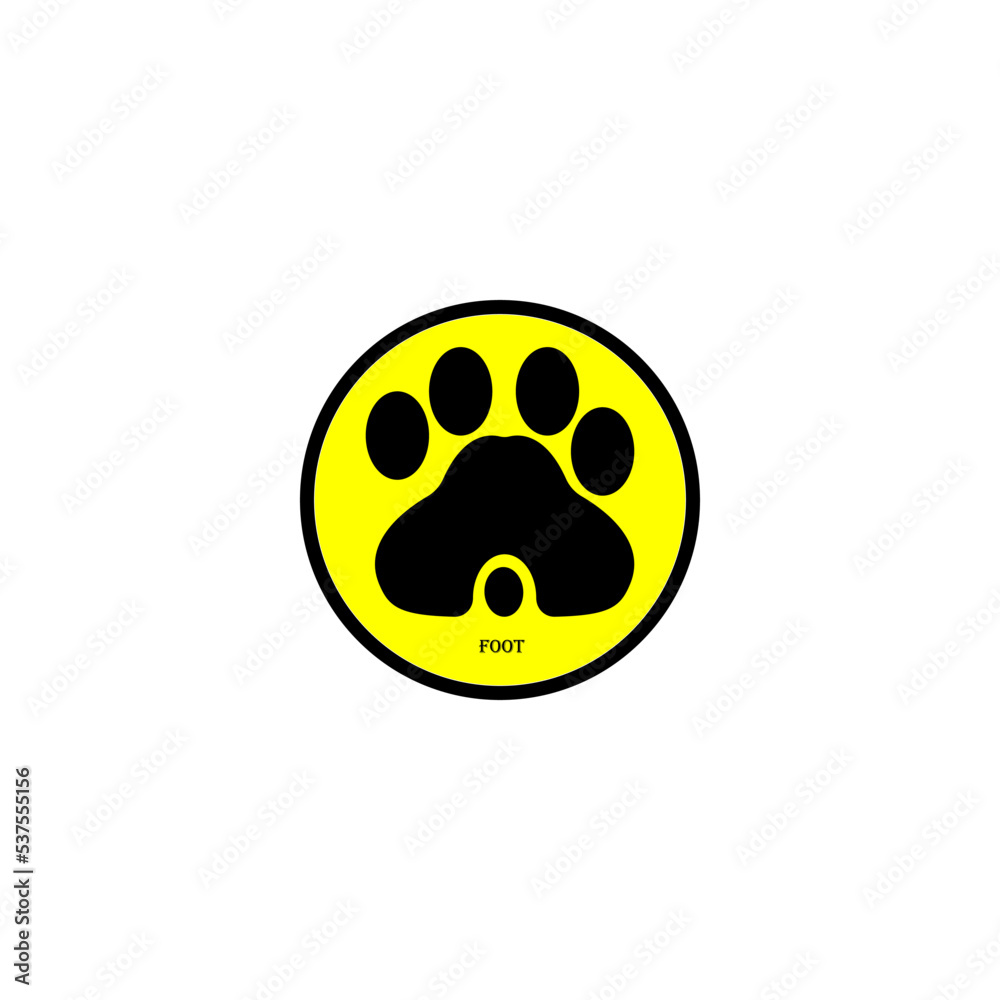 animal shoe sole icon image illustration vector design foot