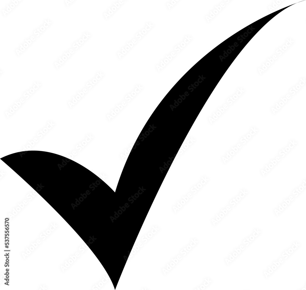 Check mark icon vector. Flat icon checklist mark symbol.eps Check mark icon vector. Flat icon checklist mark symbol.eps