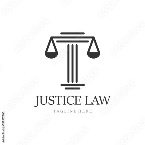 justice law Logo Template