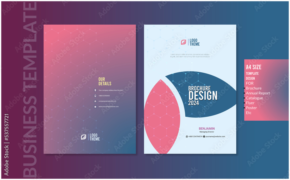 Corporate Cover Design Brochure Template 26092022