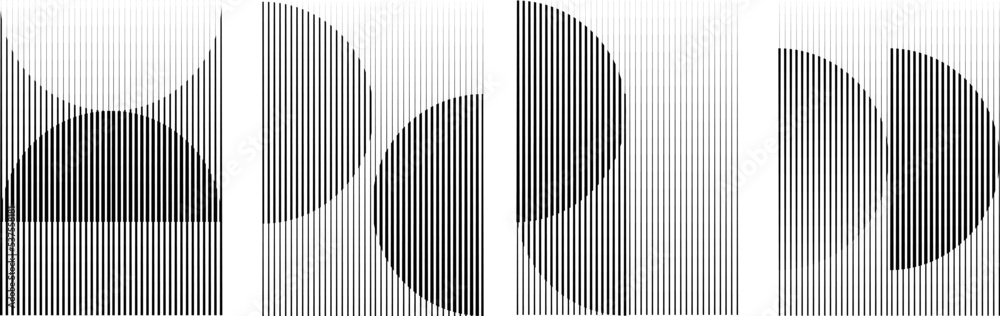 Art composition with lines .Modern art design .Design elements set .Transition speed lines .Bauhaus art style .Geometric shape. Wall art . Art composition with lines .Modern art design .Design elements set .Transition speed lines .Bauhaus art style .Geometric shape. Wall art .