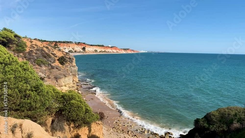 View of the coast of the sea | 4K video of seascape view