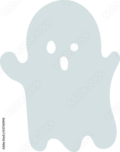 Ghost. Halloween elements