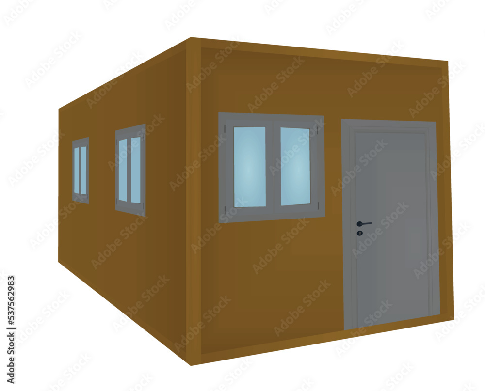 Container for living. vector illustration Container for living. vector illustration
