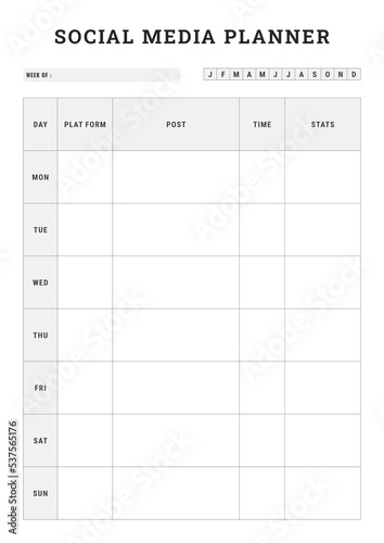 Social Media Planner