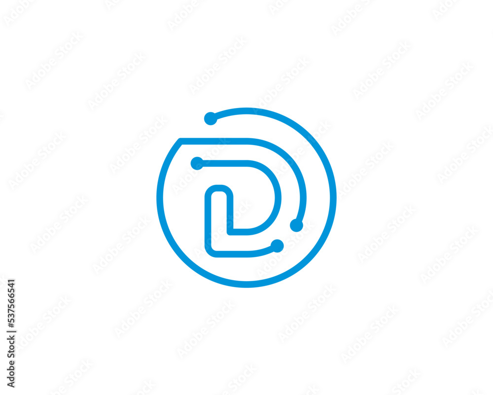 Circle Digital Technology Letter D Logo Icon 001 Circle Digital Technology Letter D Logo Icon 001