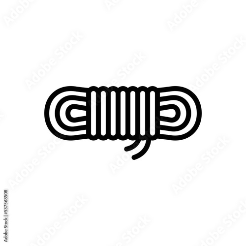 Black line icon for nylon