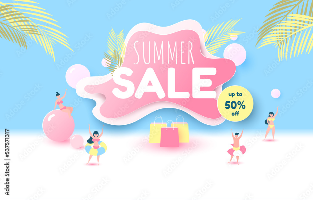 summer sale banner. summer sale banner.