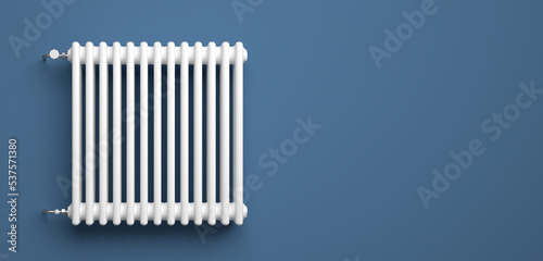 Classic Radiator in front of background - 3D Illustration