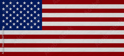 America United States background banner pattern template - Abstract stone concret wall texture in the colors of american flag..