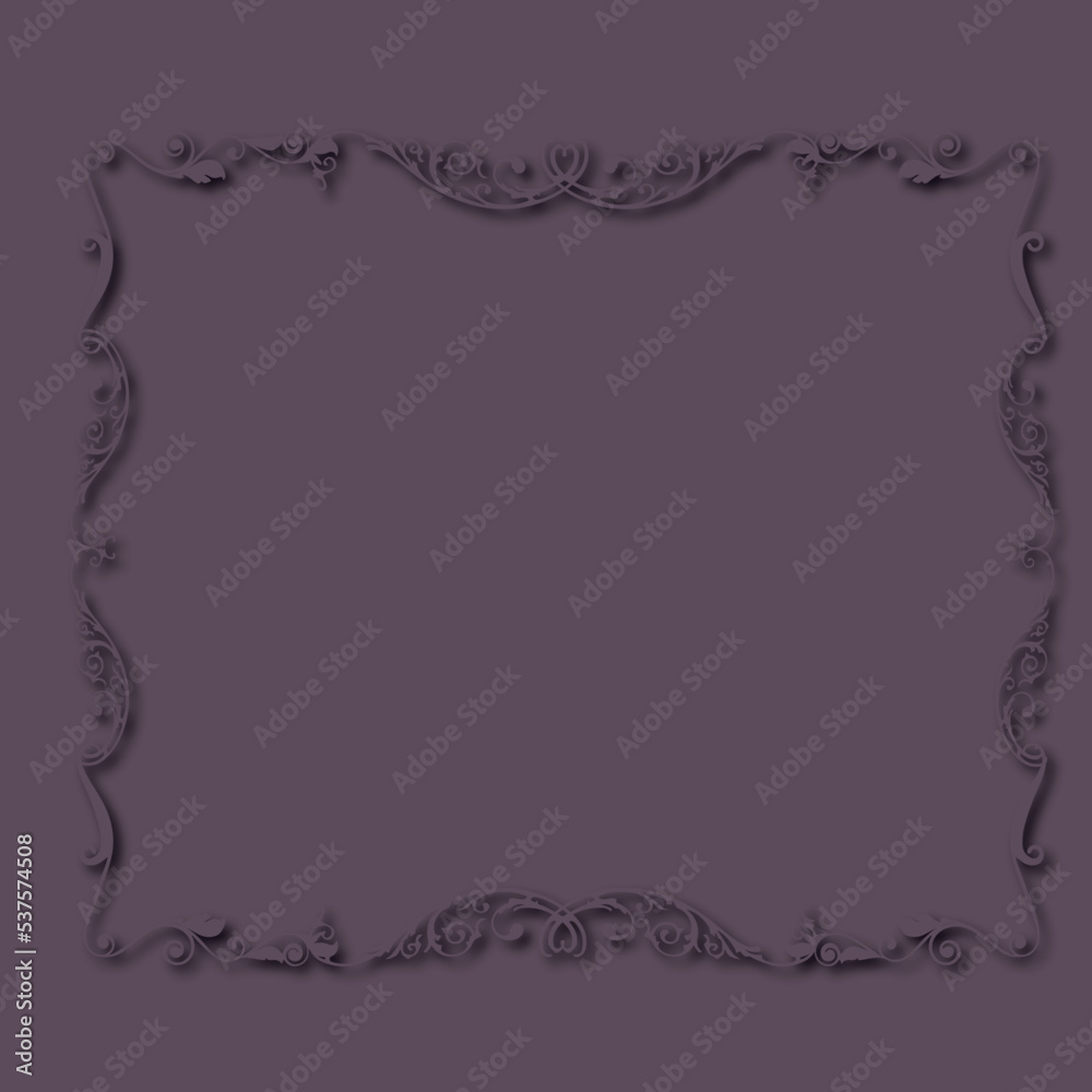 Frame, in the style of an ornament, Vector illustration eps 10, Art.