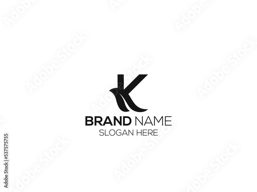 K letter monogram logo