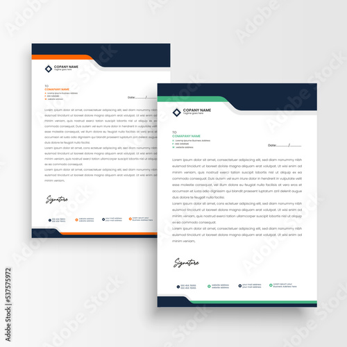 corporate letterhead template