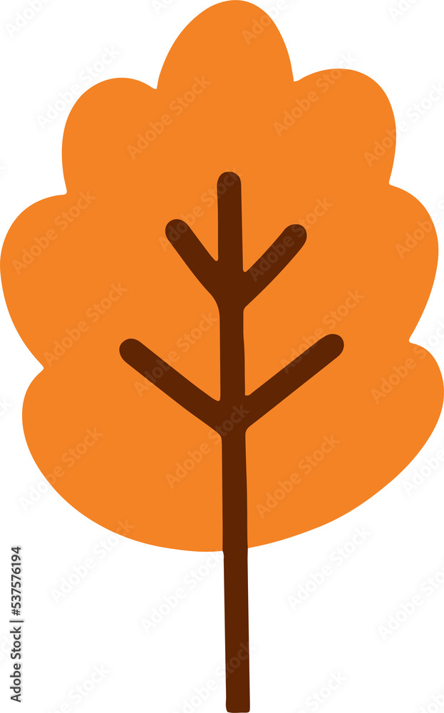 Cute tree illustration. simple tree flat design Cute tree illustration. simple tree flat design