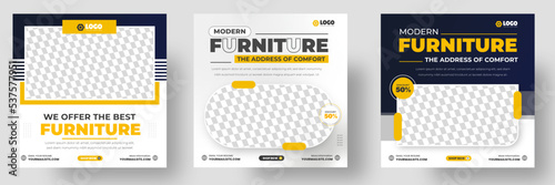 Modern Furniture promotion Social Media  post banner Design . big sale furniture social media post banner. furniture banner design layout. web banner.