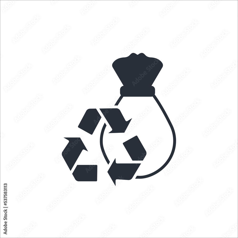 waste recycling thin line icons. Vector illustration isolated on white. Editable stroke waste recycling thin line icons. Vector illustration isolated on white. Editable stroke