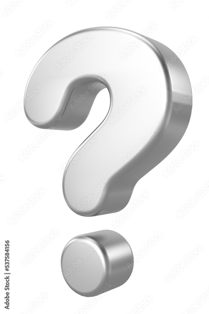 Question mark sign. 3D illustration. Question mark sign. 3D illustration.