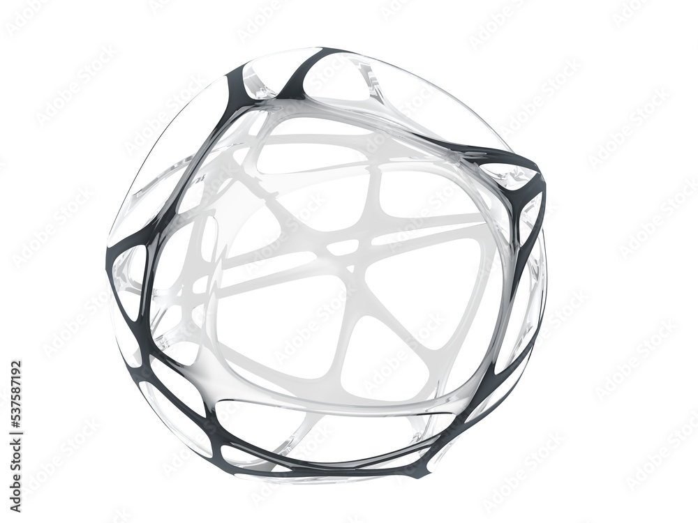Obraz premium Neural network concept. Connected cells with links.
