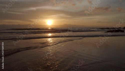 Wallpaper Mural Amazing beach sunset above Indian ocean in Goa, video 4k resolution Torontodigital.ca