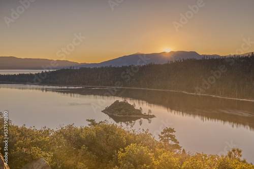 Sunrise at Lake Tahoe as Seen from Emerald Bay State Park
