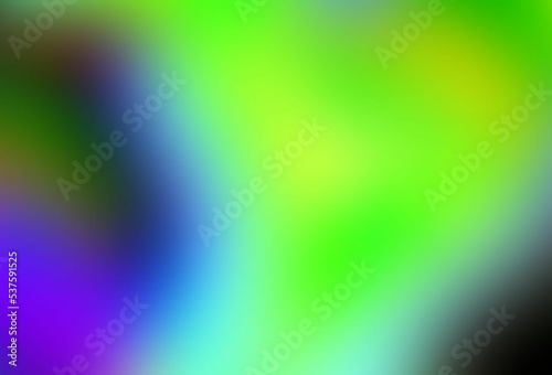 Abstract purple-green defocused background. Blurred lines and spots. Neoton, radiance. Background for the cover of a laptop, notebook.