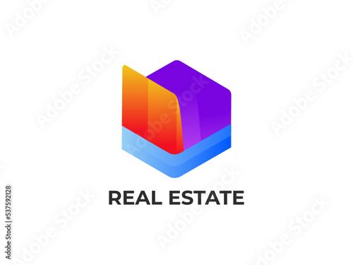 Free Download Gradient Real Estate Logo Design - GFXLoad