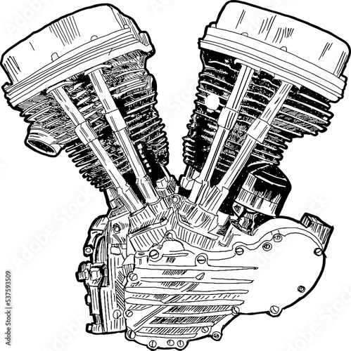 Harley Davidson Panhead Engine