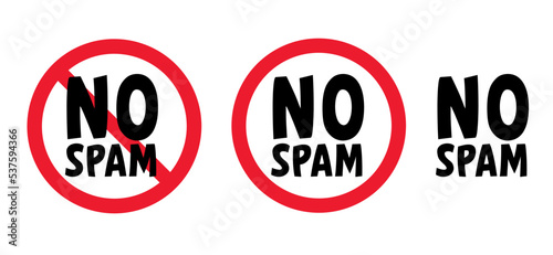 Stop, no advertising. No ads sign. Red circle background. Advertisement prohibited sign. Digital security concept. No spam or junk email. Cartoon e mail or mailing. No Cookies