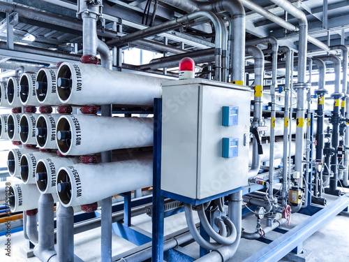 Reverse osmosis systems, Membrane locum in water treatment plant photo