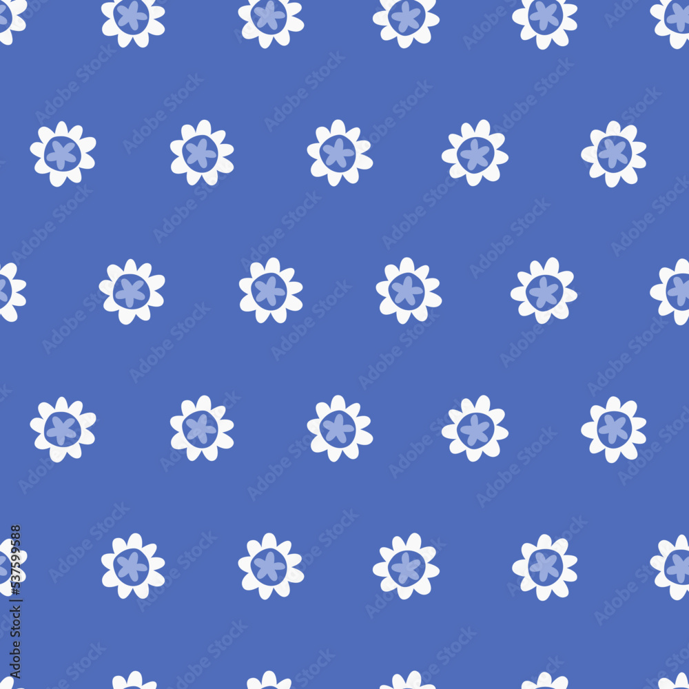Seamless pattern. Hand drawn flowers decorated with patterns in Scandinavian style, holidays concept. For wrapping paper, other design projects Seamless pattern. Hand drawn flowers decorated with patterns in Scandinavian style, holidays concept. For wrapping paper, other design projects