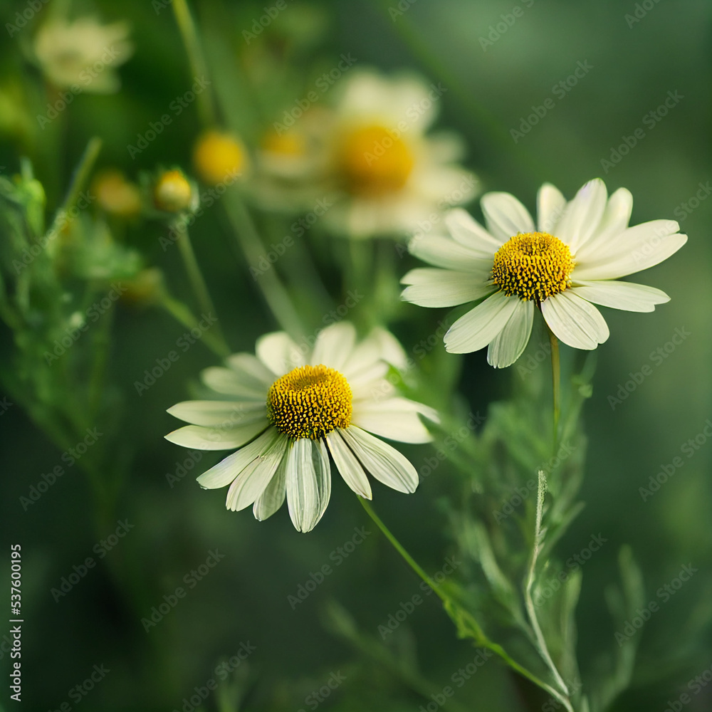 Obraz premium White daisies in a field.Chamomile.