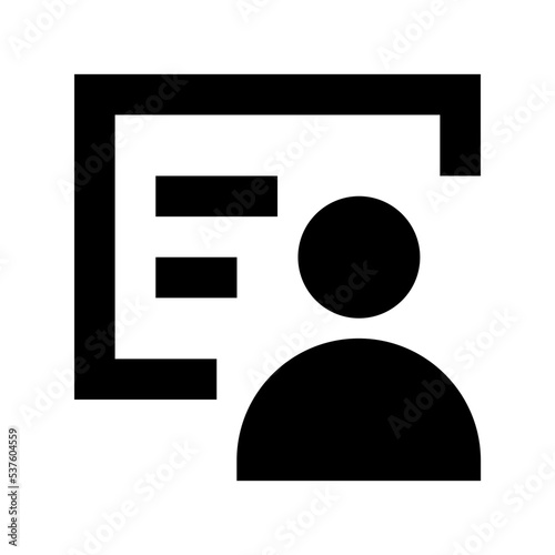 Lecturer Flat Vector Icon